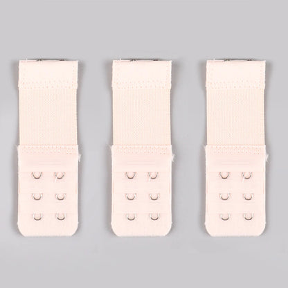 3 Pieces, 3 Rows with 2 Hook Extension Straps, Elastic, Soft and Comfortable Bra Straps, Women's Underwear Accessories