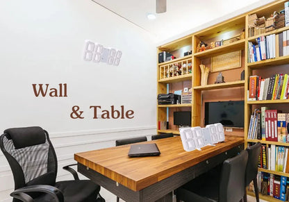 Wall Clock Digital Alarm Modern Kitchen Electronic Smart 3D USB Power Supply LED Time Date Temperature Display Desktop Bedroom