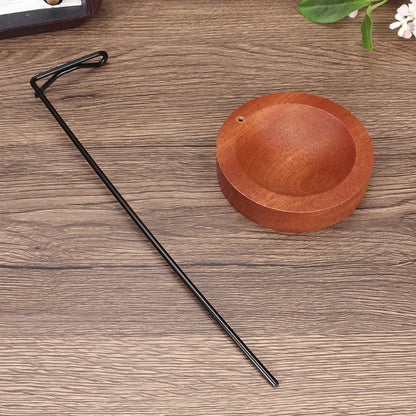 Creative Upside Down Incense Burner Incense Stick Holder Wooden Round Incense Tray Ornament Bedroom Home Yoga Decoration Crafts