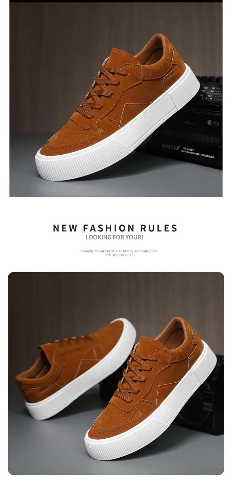 Men's Sneakers Fashion Flat Shoes for Man High Quality Casual Shoes for Men Classical Cosy Comfortable Wear-resistant Pure Color