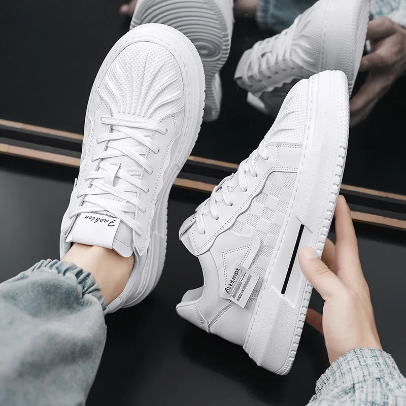 Men's Shoes 2025 New Trend Fashionable Versatile Breathable Niche Personality Casual Sports Board Shoes Thick Sole Comfortable