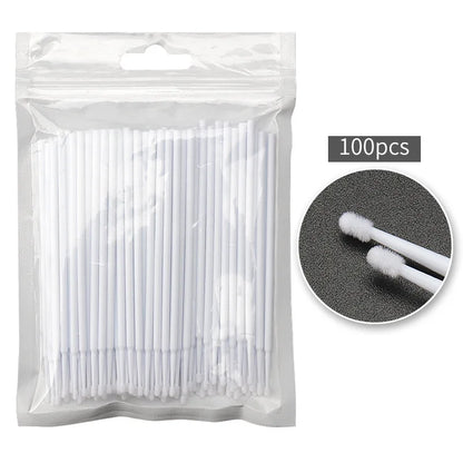 100 pcs Disposable Micro Brush Mascara Wands Applicator Lash Removing Swab Microbrush Eyelash Extension Makeup brushes Tools