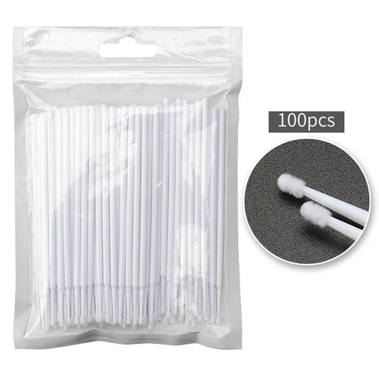 100 pcs Disposable Micro Brush Mascara Wands Applicator Lash Removing Swab Microbrush Eyelash Extension Makeup brushes Tools