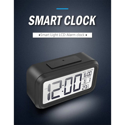 Small/Larger LED Digital Alarm Clock Backlight Snooze Mute Calendar Desktop Electronic Backlight Table Desktop Clocks