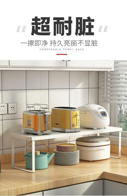 Kitchen Desktop Shelf  Layered Storage Partition Small Racks for Storing Dishes Seasonings Home Storage Holders Organization