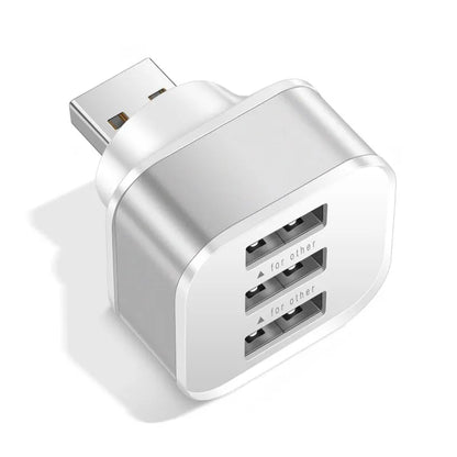 3 Port USB Slots Adaptor USB 3 in 1 2.0 Multple USB Interface Extender Auto Electronics Accessories