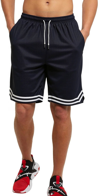 Men's Quick-Dry Running Shorts Summer Lightweight Gradient Athletic Training Shorts for Basketball, Gym & Outdoor Sports