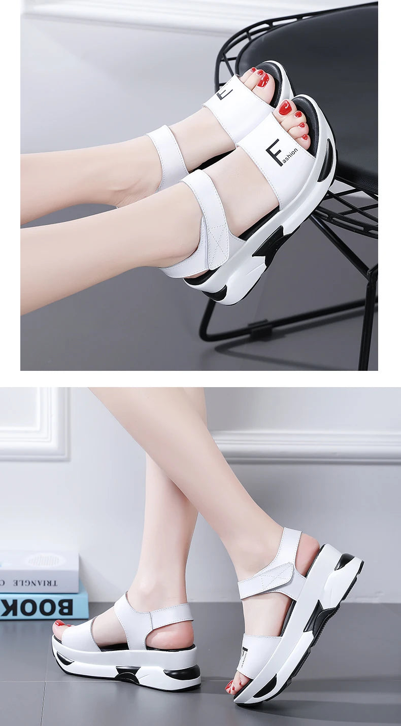 Shoes For Women Sandals Fashion Women Shoes Casual Heighten Comfortable Breathable Walking Sneakers Platform Ladies Shoes