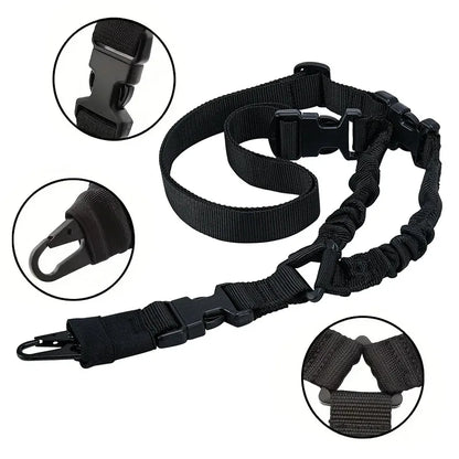 2025 Outdoor Tactical Harness Single-Point CS Gun Rope Diagonal Safety Rope Unisex Camouflage Tactical Belt for Hunting Sports