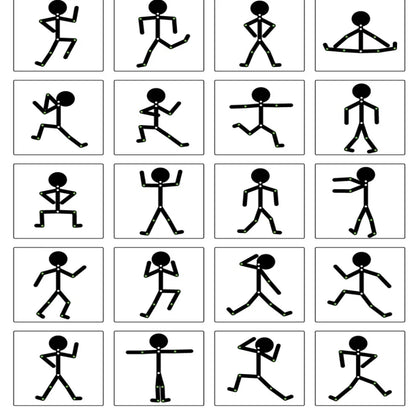 Puzzle, Match, Joint Movement, Little Wooden Man Game, Teaching Tool, Toy, Versatile Little Wooden Man Children's Toy