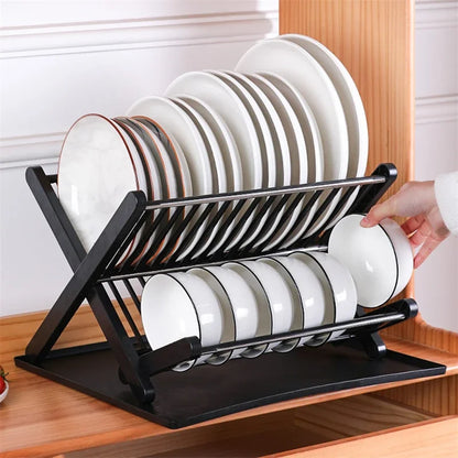 Kitchen Organizer Sink Drain Shelf Dish Drying Rack Bowl Plates Shelf Storage Drawer Desktop Adjustable Holder Home Accessories