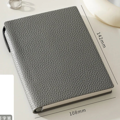 Business Office Custom Letters Notebook A6 School Student Leather Fashion Diary Books Portable Luxury Note Book Engraving Gift