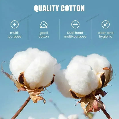 1-20Packs 100Pcs/Pack Wooden Sticks Baby Cotton Swabs Cleaning of Ears Tampons Health Beauty Cotton Swab Cleaning Cotton Buds