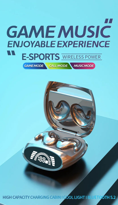 Wireless Sports Bluetooth Headphones Highend Tws Dual Ear Sleep In Ear Md538 Mini Painless Call Noise Cancelling Thin Headphones