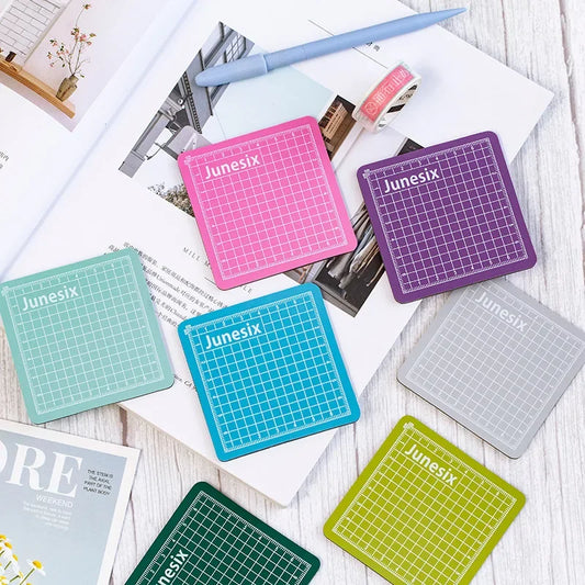 1PC Colorful Mini Model Cutting Mat Engraving Pad Art Supplies Stationery School Supplies 8*8cm for Art Supplies School Tools