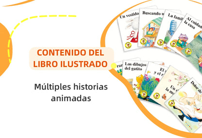 Spanish series A Set Of 10 Baby Bedtime Fairy Tale Early Education Books Children's Enlightenment Color Picture Reading Toy Gift