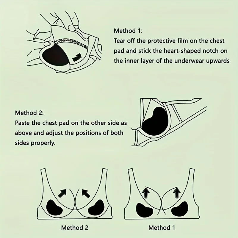 1Pair Silicone Bra Inserts Breast Pads Sticky Push-up Women Bra Cup Thicker Nipple Cover Patch Bikini Inserts for Swimsuit