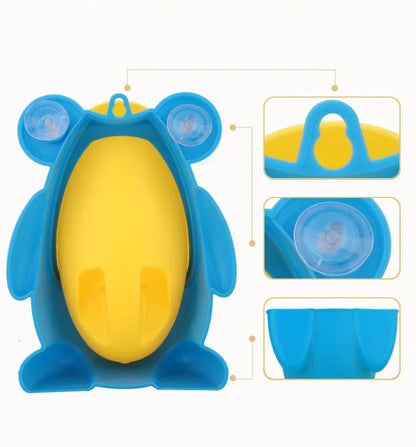 Cute Frog Potty Training Urinal Boy With Fun Aiming Target, Toilet Urinal Trainer, Children Stand Vertical Pee Infant Toddler