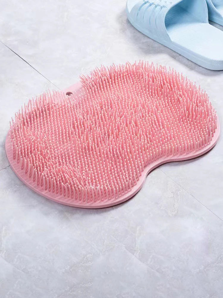 Bathroom Shower Anti Slip Mat, Circular Massage Foot Mat, Back Suction Cup, Foot Scrubber, Back Scrubber, Anti Fall Device