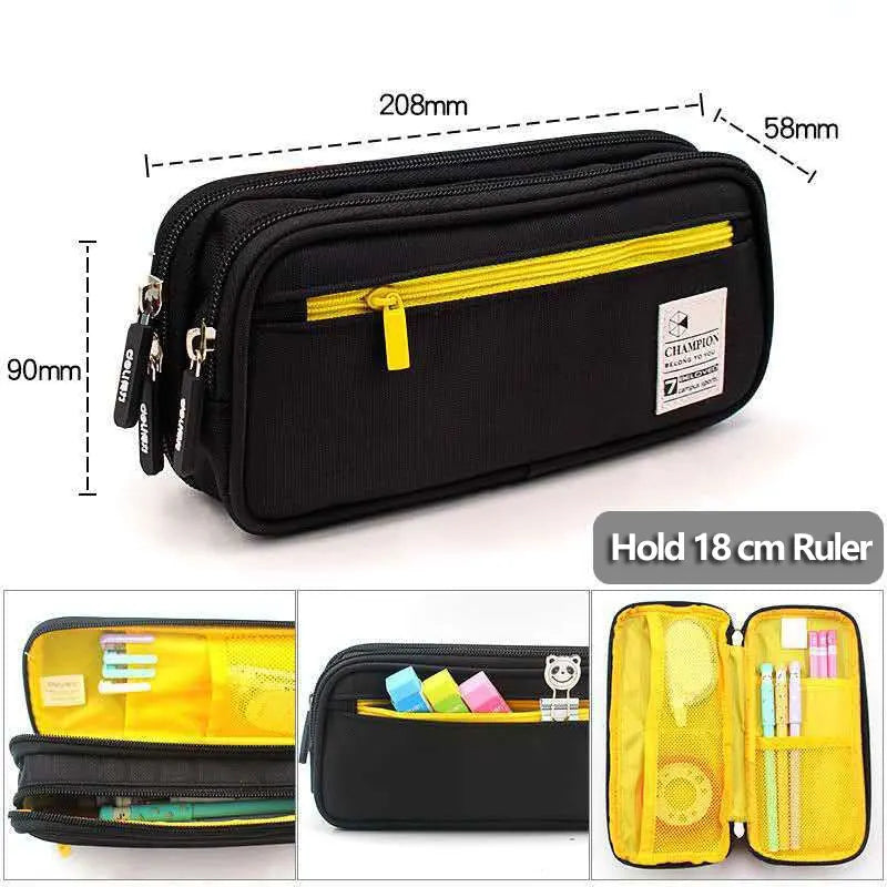 4 Layers Pencil Case Large Capacity Kawaii Pen pouch Stationery Organizer Pencil Bag School Supplies