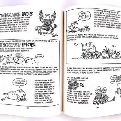 8 Books The Cartoon Guide to Statistics/Chemistry Funny Science Comics English Story Book Help Child Be Reader Early Education