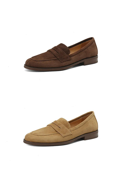 Shoes for Women 2024 Summer Brown Casual Flats Ladies Shoe Fashion Suede Loafers Soft Sole Non-Slip Feminino Zapatos Mujer