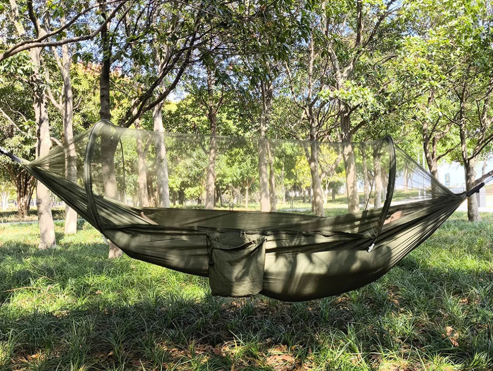 Camping hammock with mosquito net sleeping tent hammock suitable for camping hammock outdoor furniture garden leisure hammock