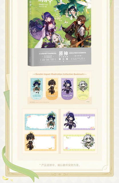 miHoYo Game Genshin Impact artbook Illustrated Album Vol 3 Commemorating Original Album Works Collection Comic Cartoon RolesBook