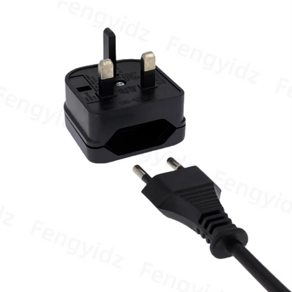 1Pc European Euro EU 2 Pin to UK 3Pin Power Socket Travel Plug Adapter Converter New