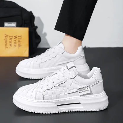 Men's Shoes 2025 New Trend Fashionable Versatile Breathable Niche Personality Casual Sports Board Shoes Thick Sole Comfortable