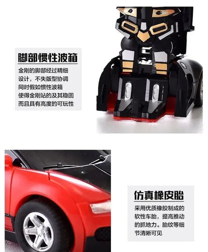 Transforming Inertial Car with Collision Technology: Autobot Robot Car for Boys
