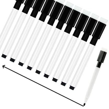 25Pcs Black Dry Erase Markers with Eraser Cap White Board Mini Dry erase Markers for Office School Supplies
