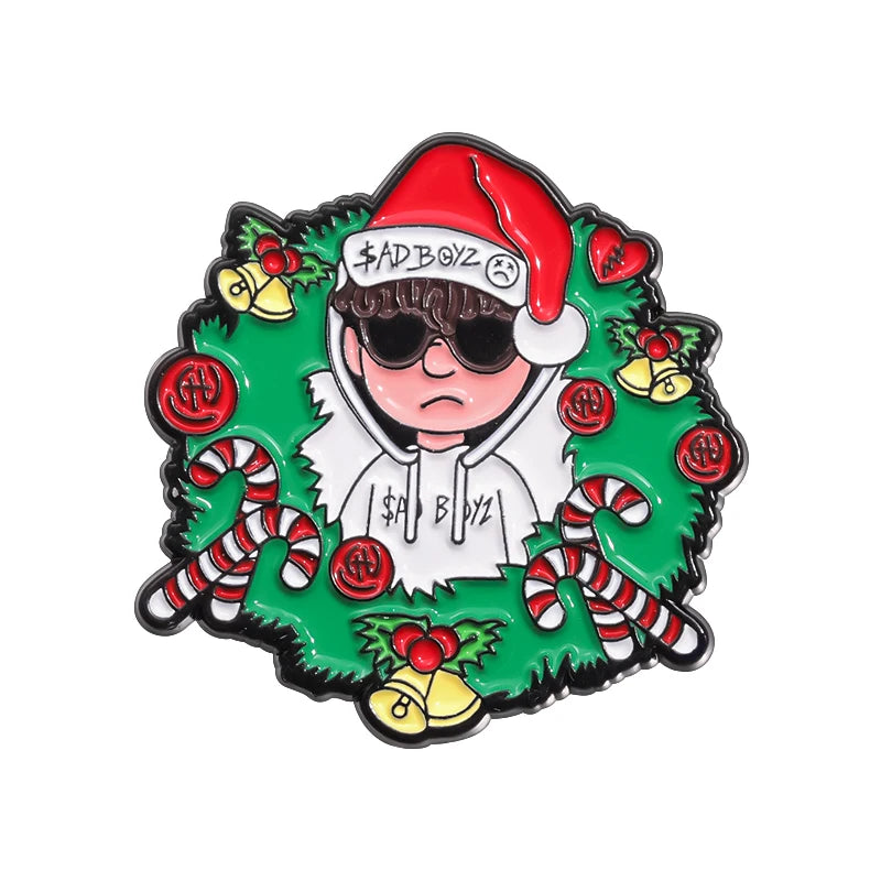 Retro Mexican Metal Hat Clip Pins Enamel Pins Cartoon Sloth Boy Baseball Cap Golf Cap Hat Badge Accessories Fashion Jewelry Gift