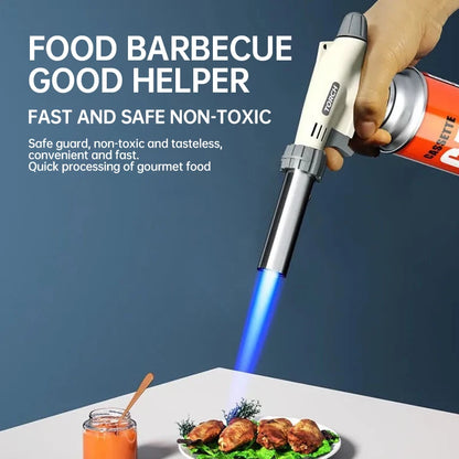 Portable Flame Gun, Cooking Spontaneous Combustion Butane Gas Torch, Lighter, Welding Burner, Gas Torch Barbecue Camping Cooking