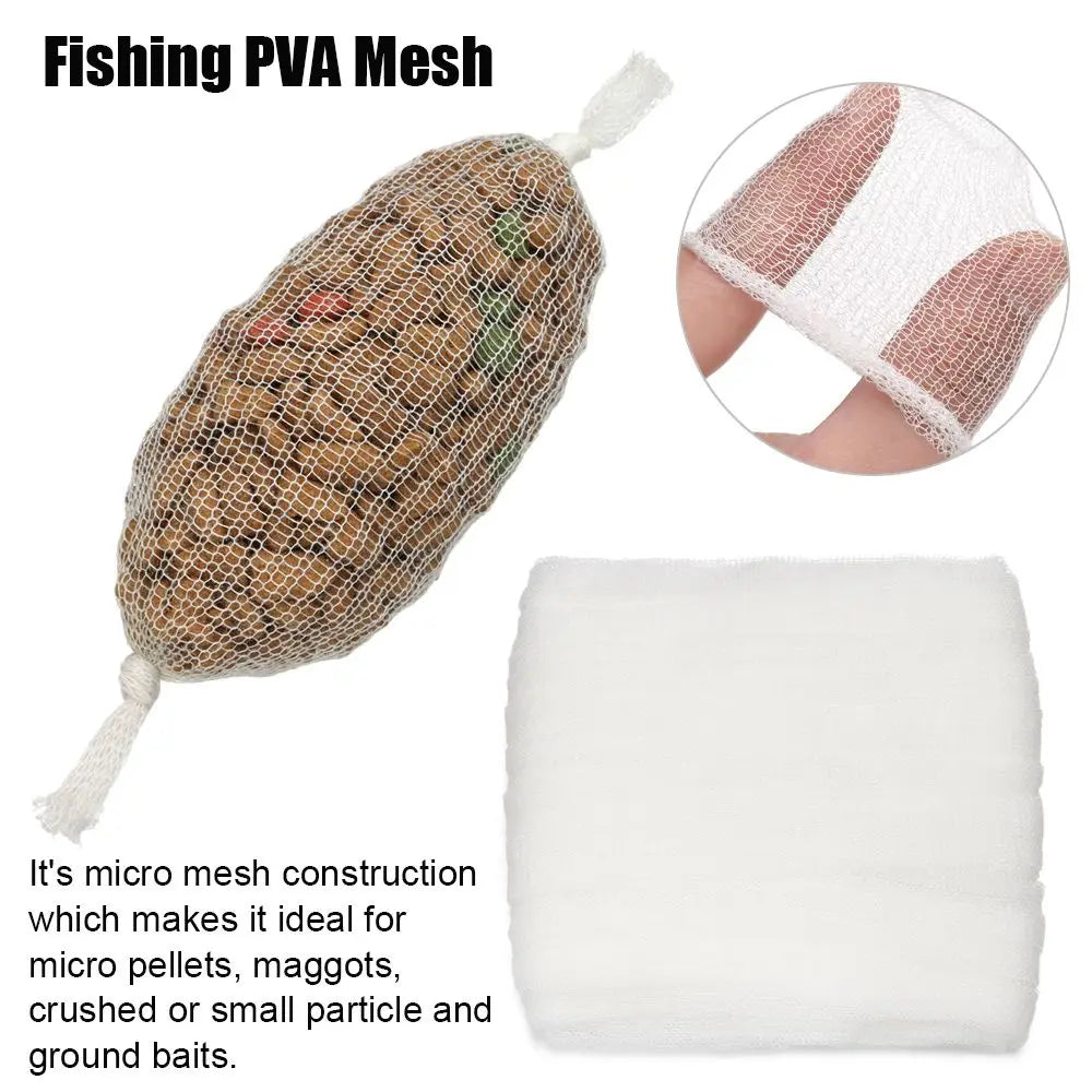 New Refill Rig Baits Fishing Tools Soluble Bait Wrap Bag Carp Coarse Fishing Water Soluble Sack PVA Lure Mesh