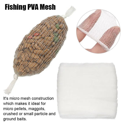 New Refill Rig Baits Fishing Tools Soluble Bait Wrap Bag Carp Coarse Fishing Water Soluble Sack PVA Lure Mesh
