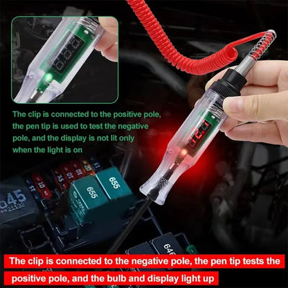 6V 12V 24V Car Truck Voltage Circuit Tester Auto Car Diagnostic Probe Test Pen Light Bulb Electric Measuring Pen Repair Tools