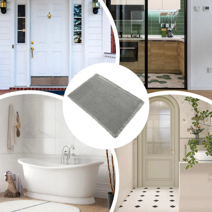 Bath Mat Bathroom Rugs Shower Mat Non Slip Waffle Quick Dry Machine Washable Carpet Super Absorbent Waffle Bathroom Mat