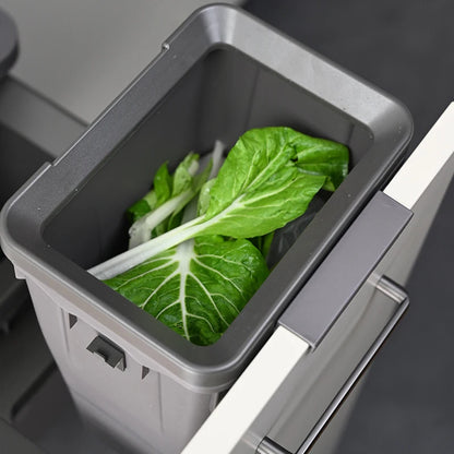 Kitchen Cabinet Embedded Trash Can Large Capacity Hidden Trash Can Classified Garbage Bin with Lid Kitchens Food Waste Disposal