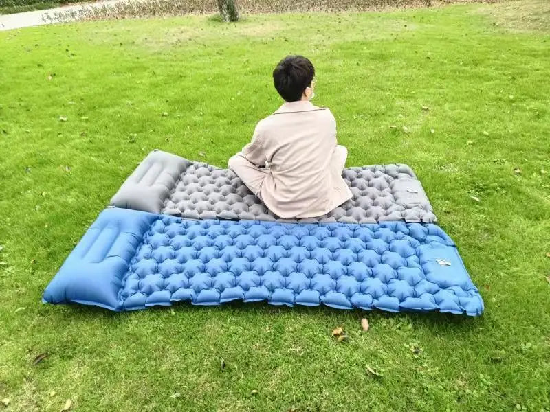 Camping sleeping mats Portable inflatable mattresses Outdoor inflatable mattresses Thickened camping Foot-operated inflatable