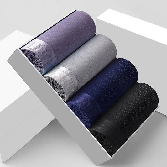 Men Panties Male Underpants Man Pack Shorts Boxers Underwear Slip Homme Calzoncillos Bamboo Hole U Convex Pouch Large Size 6XL