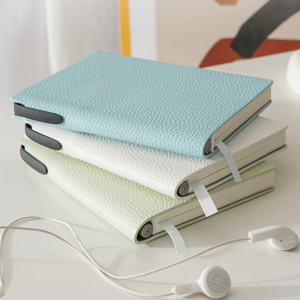 Business Office Custom Letters Notebook A6 School Student Leather Fashion Diary Books Portable Luxury Note Book Engraving Gift