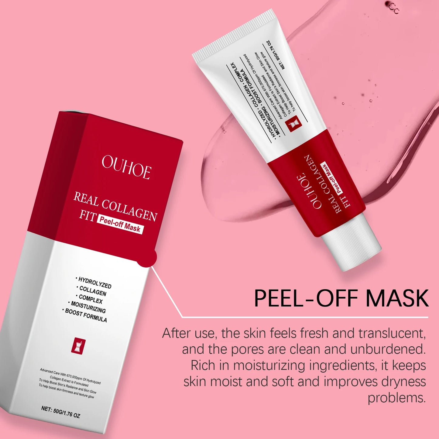 قناع تقشير الكولاجين، قناع تغليف الكولاجين الليلي، قناع ترطيب الكولاجين المتحلل، العناية بالبشرة الكورية