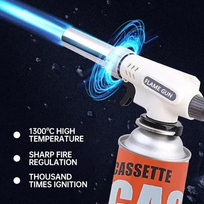 Portable Flame Gun, Cooking Spontaneous Combustion Butane Gas Torch, Lighter, Welding Burner, Gas Torch Barbecue Camping Cooking