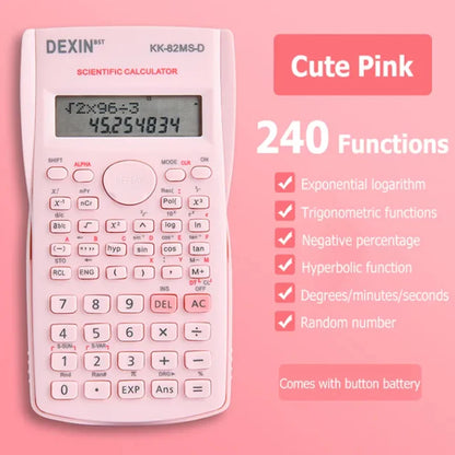 Multifunctional Scientific Calculator Student Simple Portable Big Screen Function Calculator Stationery School Office Supplies