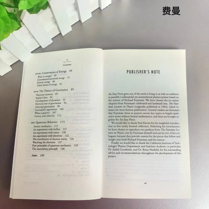 Six Easy Pieces: Feynman Essentials of Physics Explained By Its Most Reading Learning English Books