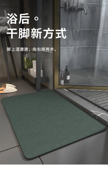 Bathroom Mats Diatomaceous Soft Mats Bathroom Quick Dry Water-absorbing Mats Toilet Non-slip Foot Mats Carpet Door Mats Bath Rug