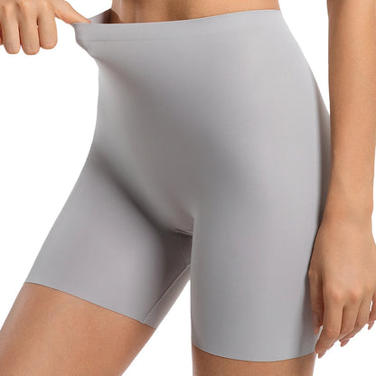 Flarixa Seamless High Waist Shorts Panties For Women Tummy Control Hip Lift Ice Silk Safety Pants Underwear Boyshorts Boxer