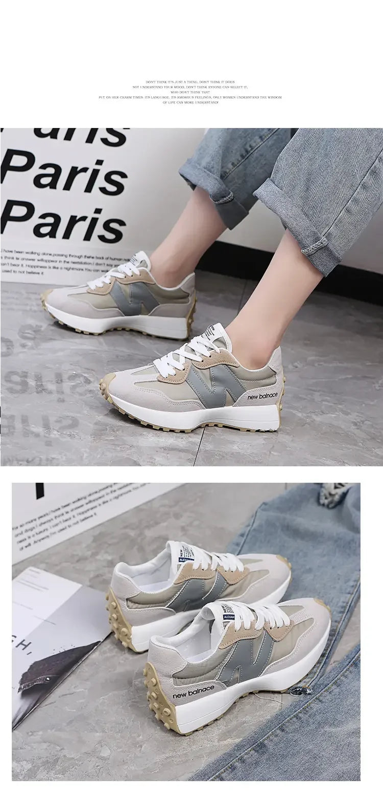 Women Sneakers 2025 New Spring Autumn Brand Luxury Vulcanize Shoes Casual Footwear Zapatillas Mujer Light Flat Breathable Shoes