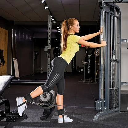 1PC Padded Ankle Straps Ankle Straps for Cable Machines Double D-Ring Fitness Ankle Cuffs for Gym Workouts Rebate Leg Extensions